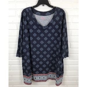 Woman Within V-Neck Tunic